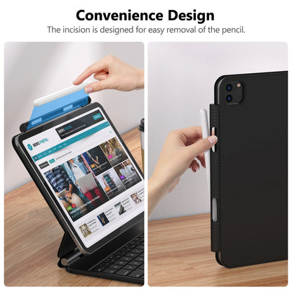 Smart Magic Keyboard Folio Apple Ipad Pro Air GOOJODOQ Magic Keyboard Magnetic Smart Folio for Apple Pencil 1 2 Holder