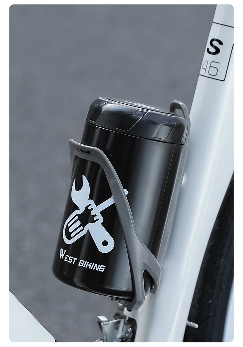 WEST BIKING Bicycle Repair Tool Storage Capsule Portable Waterproof Toolkit With Water Bottle Cage MTB Road Bike Accessories