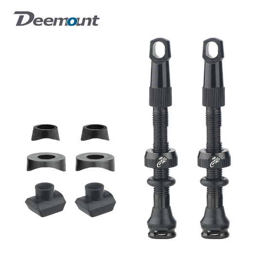 Bicycle Tubeless Tire Valve Carbon Rim Presta Valves 40 50 65 80mm F/V Nipple Detachable Brass Core W/Cap For MTB Bike Air Valve