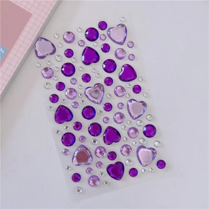 Glitter Face Stickers for Children Rhinestones for Eyes Face Diamonds Bright Stickers Festival Makeup Jewels Stickers ZS006