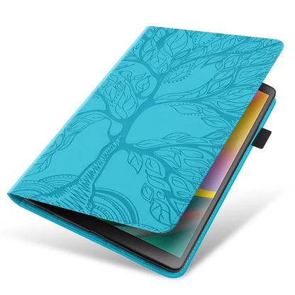 Tablet for Samsung Galaxy Tab S9 FE Case 10.9 inch 3D Tree Embossed Flip Stand TPU Cover for Funda Galaxy Tab S9 FE S9FE Case