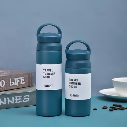 New 350ml 480ml Steel Water Thermos Cup Cute Tumbler Portable Insulated Vacuum Flask