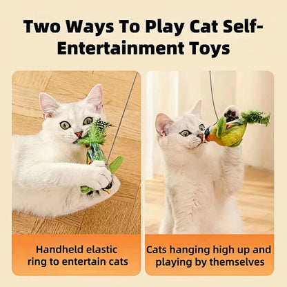 Simulation Bird Cat Toys Cats Interactive Cat Toy Realistic Bird Sound Cat Toy Plush Cat Toy Catnip Cat Toy for Cats Kitten Toy