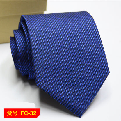 67 Styles Men's Ties Solid Color Stripe Flower Floral 7-8cm Jacquard Necktie Accessories Daily Wear Cravat Wedding Party Gift