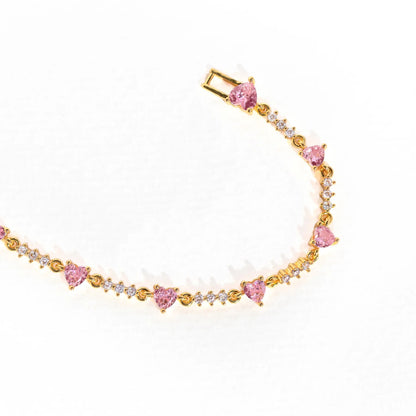 Instagram Style Cute and Sweet Bracelet Love Zircon Butterfly Festival Bracelet Women's Valentine's Day Gift Jewelry