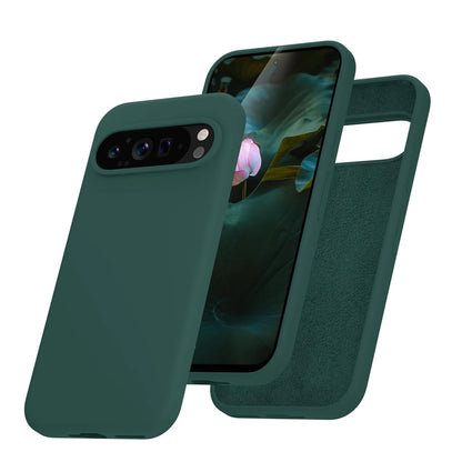 Fashion Liquid Silicone Case for Google Pixel 9 Pro XL 8A 7A 6A 5A Soft Skin Feeling TPU Cover for Google 6 7 8 9 Pro 8Pro 7Pro