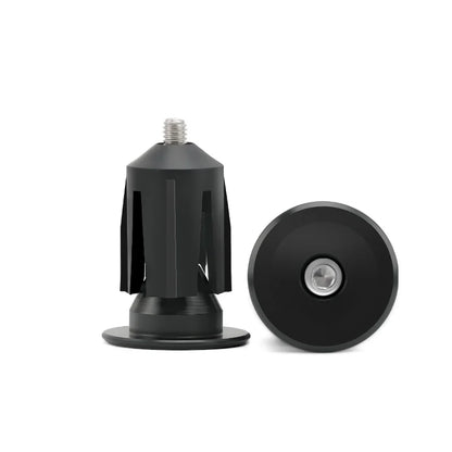 Bicycle Grip Handlebar End Cap Aluminium Alloy Lock MTB Mountain Cycling Handle Bar Grips End Plugs Black For Bike Accessories