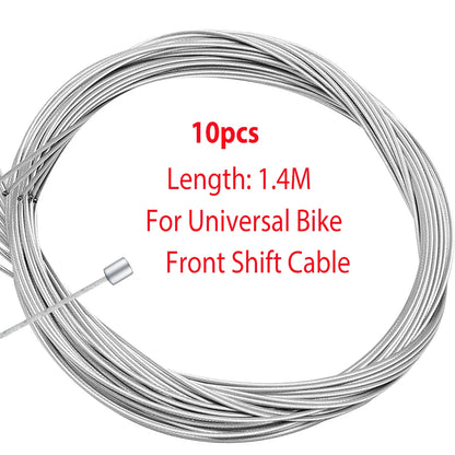 10pcs/set MTB Road Bicycle Brake Line Bike Gear Shifter Gear Brake Inner Cable Set Core Inner Wire 2000mm 1700mm 1400mm 900mm