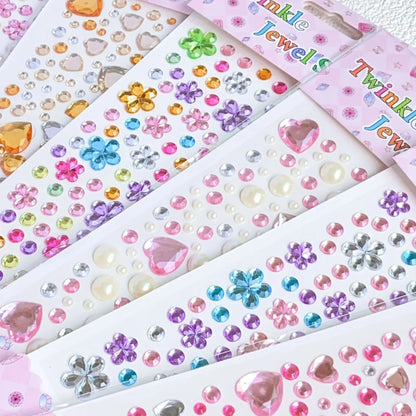 Glitter Face Stickers for Children Rhinestones for Eyes Face Diamonds Bright Stickers Festival Makeup Jewels Stickers ZS006