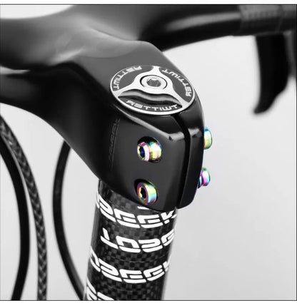 MUQZI Titanium Bolt M5x17mm M5x19mm Bicycle Nut Titanium Alloy Stem Bolts MTB Road  Folding Bike Screw Accessories