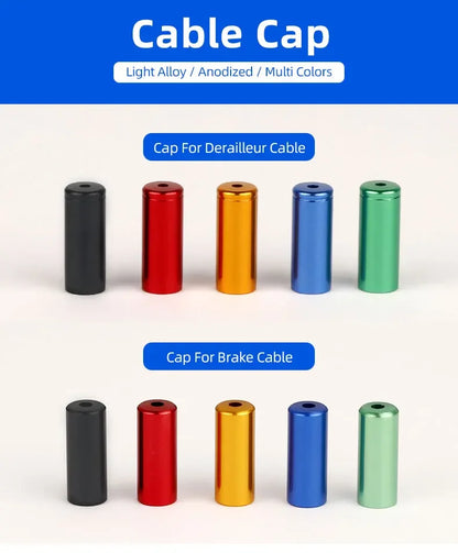 5mm Alloy Bicycle Brake Cable End Cap Housing Ferrules 4mm MTB Road Bike Derailleur Shifter Line End Crimps