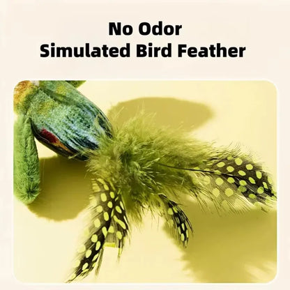 Simulation Bird Cat Toys Cats Interactive Cat Toy Realistic Bird Sound Cat Toy Plush Cat Toy Catnip Cat Toy for Cats Kitten Toy