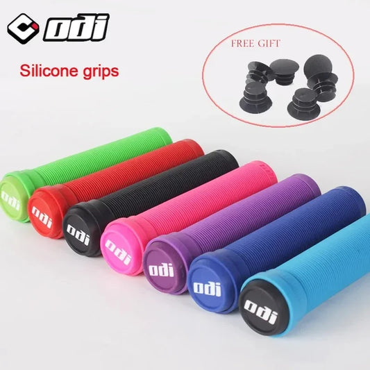 ODi Silicone MTB Grips 22mm Road  Bicycle Grip Anti-slip Shock-absorbing Handlebar Grip Colorful Bar End Plug Bike Part