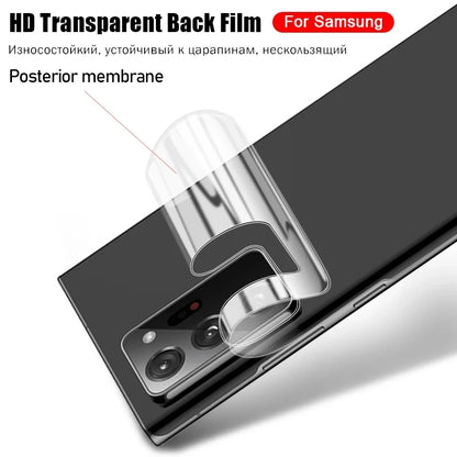 4PCS Back Hydrogel Film For Samsung Galaxy S21 S22 S23 S24 Ultra Screen Perotector Full Cover For Samsung S20 FE S23 S24 Plus