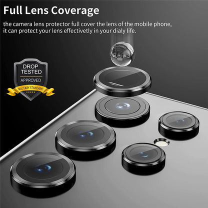 For Samsung S24 S23 Ultra Camera Lens Protector Aluminum Alloy Metal Tempered Glass Camera Film For Galaxy S22 Ultra Accessories