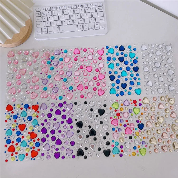 Glitter Face Stickers for Children Rhinestones for Eyes Face Diamonds Bright Stickers Festival Makeup Jewels Stickers ZS006