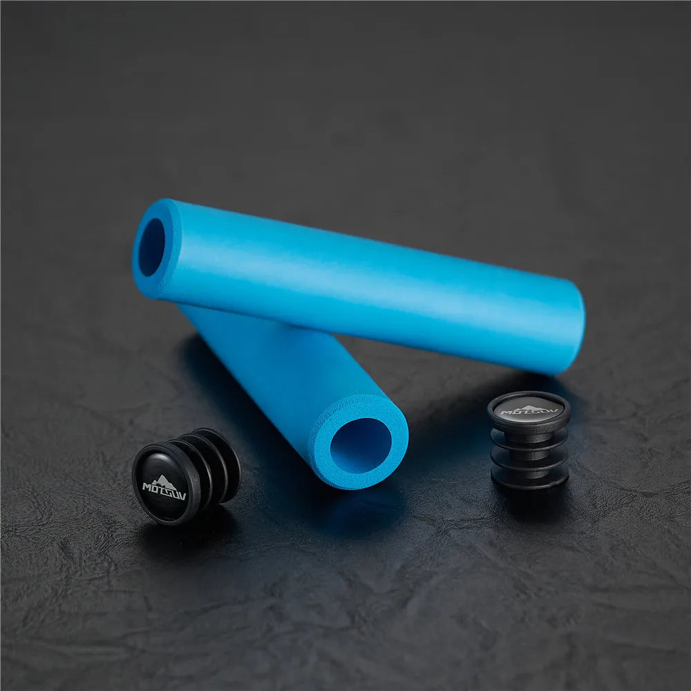 MOTSUV Bicycle Ultraight Density Foam Silicone Sponge Handlebar Grips for MTB bike XC/AM Anti-skid shock-absorbing Super Soft