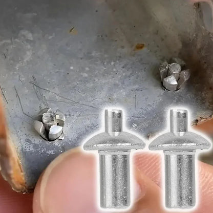 100x Hammer Drive expansion Rivets Percussion Expansion Aluminum nail Head Piercing Knock Type Small tapping screws Fasteners