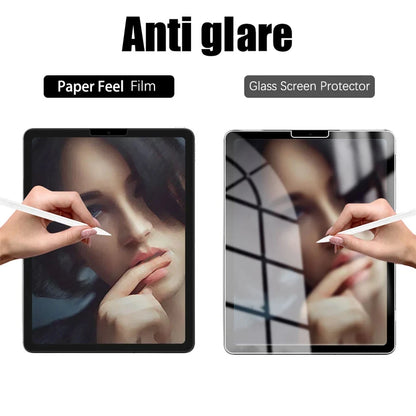 3Pcs Paper Feel Like Screen Protector For iPad 10th 9th Generation 8 7 6 Air 5 4 Pro 11 12.9 10.5 9.7 Mini 5 6 13 2024 No Glass