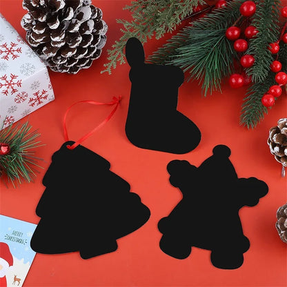 24Pcs Animal DIY Toys Scratching Painting Paper Alien Scratching Painting Colorful Scratching Paper For Kids