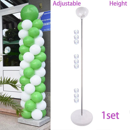 1/2set Adjustable Balloon Column Stand Metal Balloon Stand Holder with Plastic Base for Wedding Decor Birthday Baby Shower Party