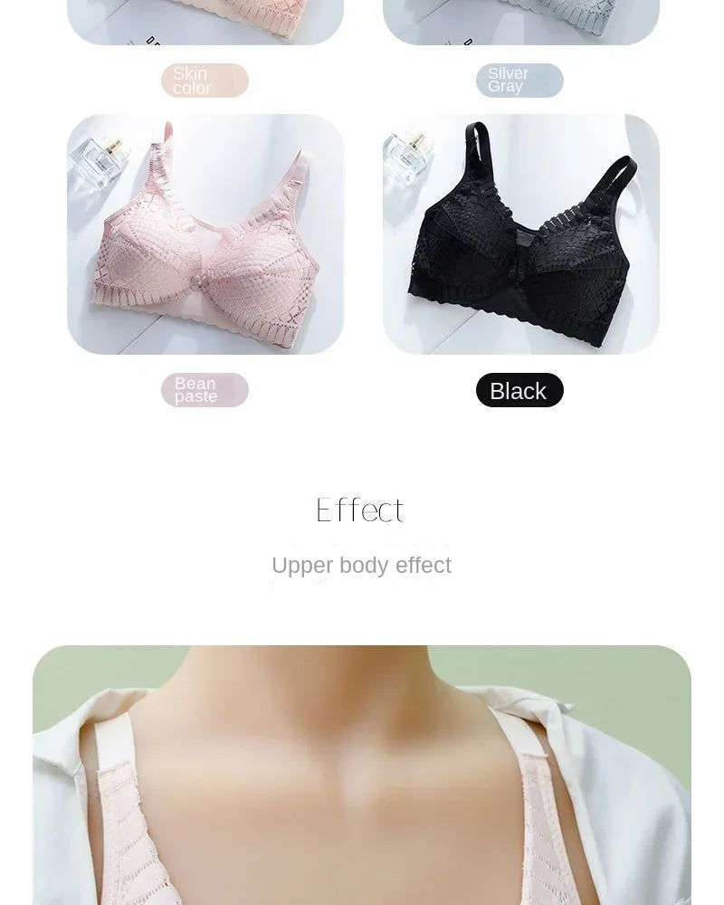Front Button Maternity Nursing Bra Adjustable Gathered Underwear Comfortable Breastfeeding Bra for Feeding Pregnant Women Clothe