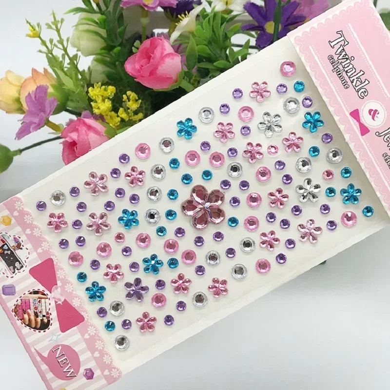 Glitter Face Stickers for Children Rhinestones for Eyes Face Diamonds Bright Stickers Festival Makeup Jewels Stickers ZS006