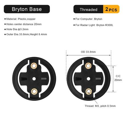 Bike Computer Bracket Mount Base For Garmin Bryton Wahoo Magene Bicycle Computer Mount Adapter Base Plastic Replacement Part