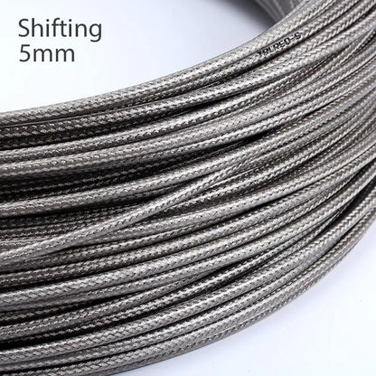 3m 5mm MTB Road Bike Bicycle Brake Derailleur Cable Weaving Line Pipe Housing Tube Variable Speed Shifting Brake Wire housing