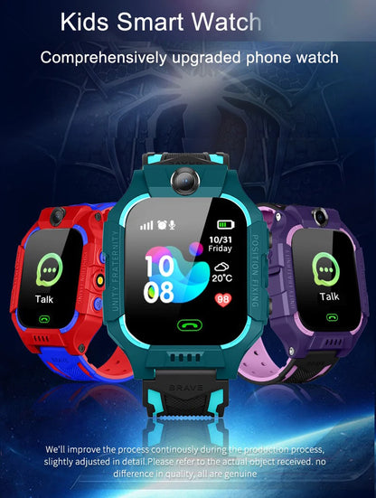 2G Smart Watch Kids LBS SOS Phone Watch IP67 Waterproof Remote Photo Voice Chat Smartwatch Compatible For Ios Android Child Gift