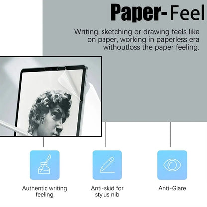 3Pcs Paper Feel Like Screen Protector For iPad 10th 9th Generation 8 7 6 Air 5 4 Pro 11 12.9 10.5 9.7 Mini 5 6 13 2024 No Glass