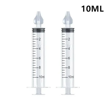 2Pcs Needle Tube Baby Nasal Aspirator Syringe Baby Nose Cleaner Infant Rhinitis Nasal Washer Children Nose Washing Tool for Kids