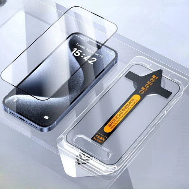 2PCS Dust Free Glass For iPhone 15 Pro Max Easy to install Screen Protector  For iPhone 15Promax Advanced Tempered Glass