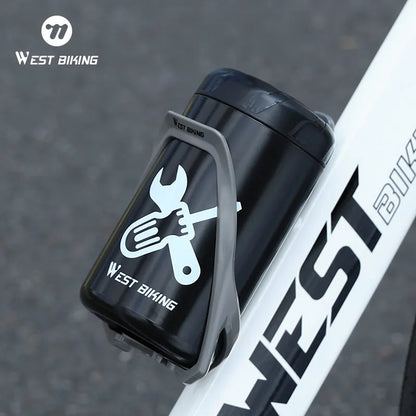 WEST BIKING Bicycle Repair Tool Storage Capsule Portable Waterproof Toolkit With Water Bottle Cage MTB Road Bike Accessories