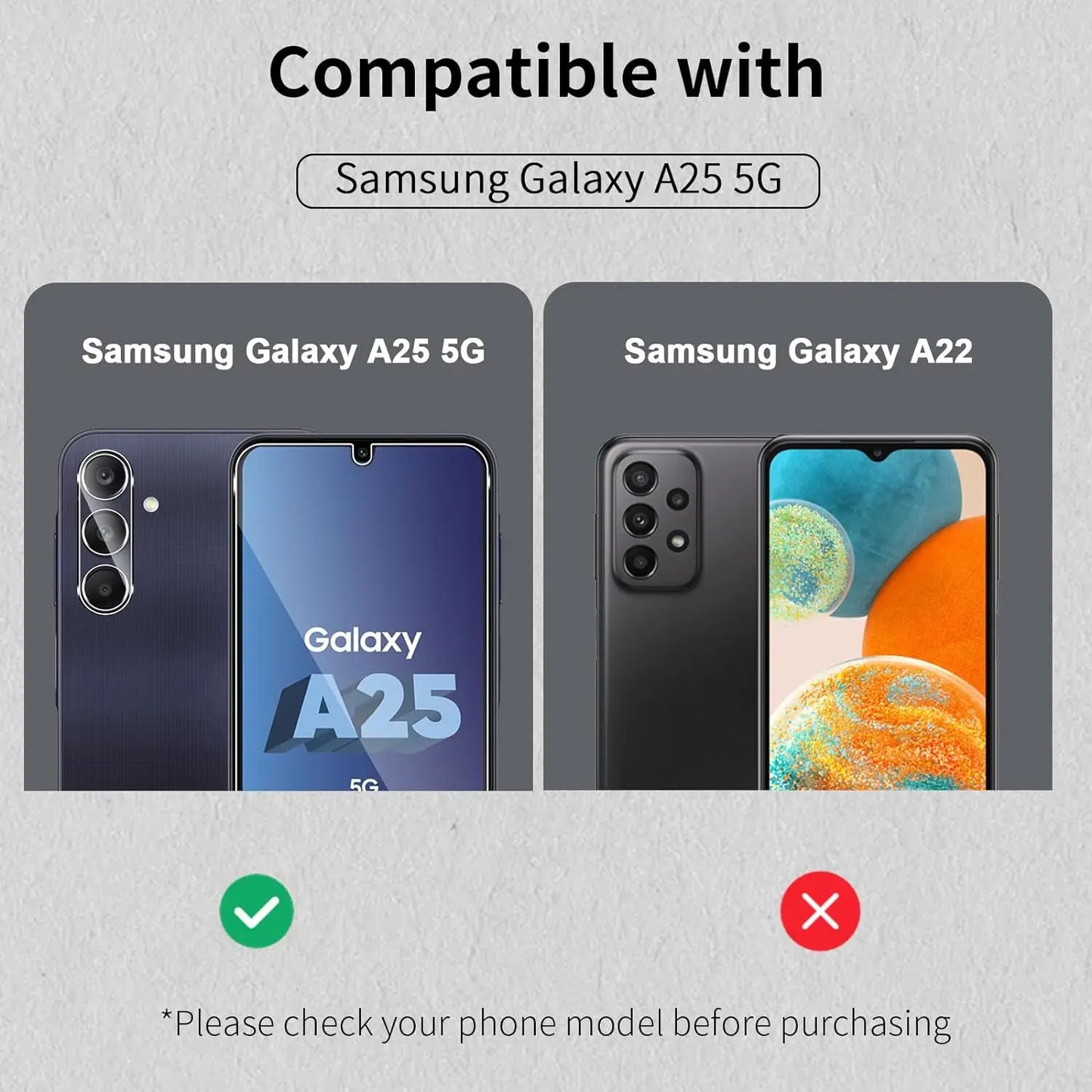 2/4Pcs 9H Screen Protector Glass For Samsung Galaxy A25 5G HD Tempered Glass Film