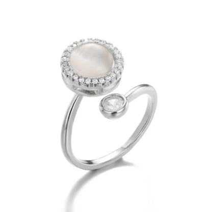Anti Stress Anxiety Fidget Rings for Women Stainless Steel Sunflower Sun Star Spinner Ring Christmas Jewelry Gifts