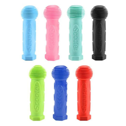 Rubber Bicycle And Scooter Handle Grips For Children Non-Slip Waterproof Blue/Pink/Cyan/Black/Green/Dark Blue/Red Bike Accessory