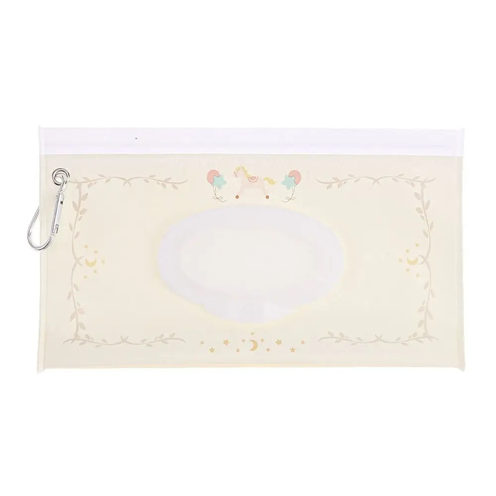 EVA Baby Wet Wipe Pouch Portable Buckle Wipes Holder Case Flip Cover Snap-Strap Reusable Refillable Wet Wipe Bag Outdoor