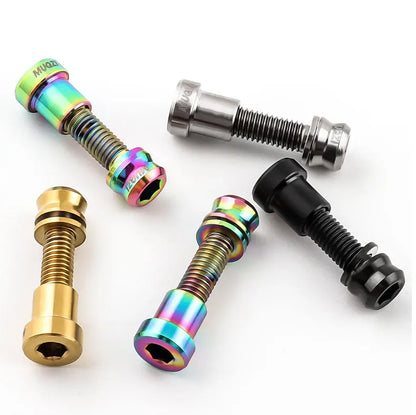 MUQZI Titanium Bolt M5x17mm M5x19mm Bicycle Nut Titanium Alloy Stem Bolts MTB Road  Folding Bike Screw Accessories