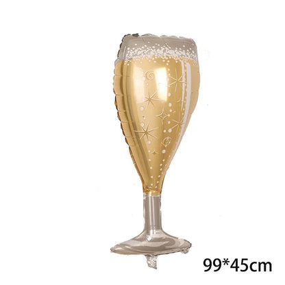 Wine Bottle Wine Goblet Aluminium Foil Balloons Beer Whisky Champagne Bar Banquet Family Gathering Birthday Party Decoration