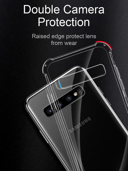 Luxury Silicone Case For Samsung Galaxy S25 S24 S20 FE S10 S9 S8 Plus S10E Note 8 9 10 Lite Transparent Soft Shockproof Case