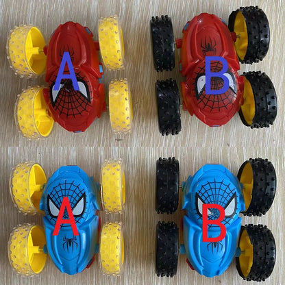 Kids Spider Dump Truck Inertia Car 360 Degree Impact Resistant Double Sided Car Children's Puzzle Toys Student Prize Gifts