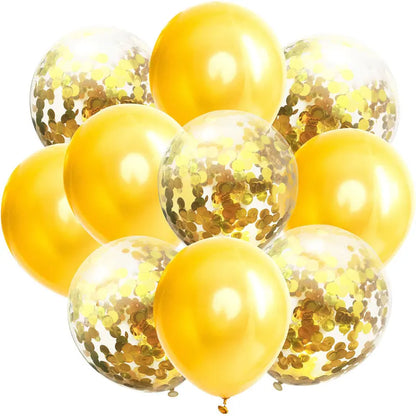12inch 10pcs Mix Blue Rose Gold Confetti Latex Balloon colorful Baby Shower Wedding Birthday Party Decor Clear Balloons kids toy
