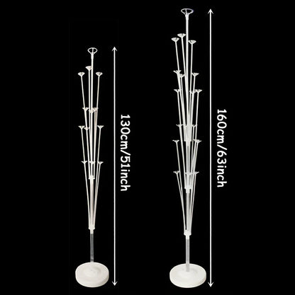 1/2set 13/19Tubes Balloon Stand Wedding Decoration Happy Birthday Party Balloon Stick Holder Baloon Accessories Festival Globos
