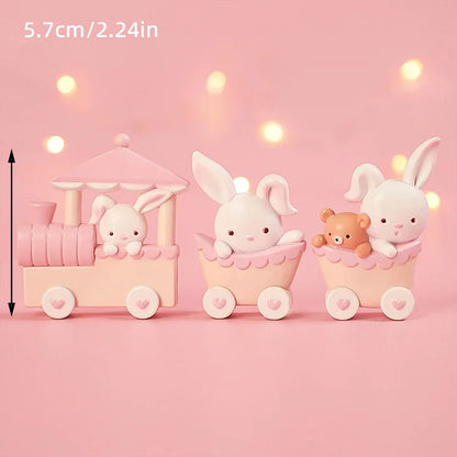 9 pcs unicorn rainbow cake topper unicorn with rainbow clouds stars Happy birthday cake decorations for girls one year old party