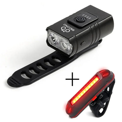 Bike Light USB Rechargeable MTB Front Lamp Headlight Flashlight Bicycle Lighting Flashlight LED Bike Accessories Taillights