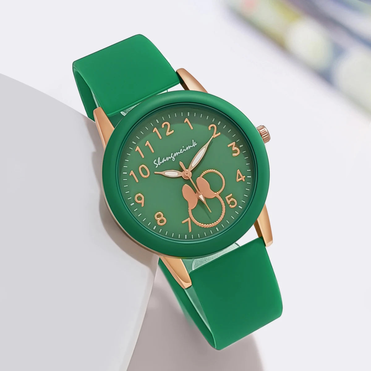 Casual Women Sport Cartoon Silicone Quartz Student Watch