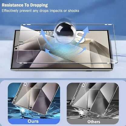 4PCS Tempered Glass For Samsung Galaxy S24 Ultra S24+ Plus Fingerprint Unlocking Screen Protector S24Ultra Protective Glass