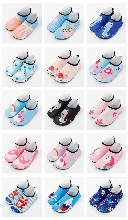 Children Beach Shoes Baby Soft Floor Indoor Slipper Snorkeling Swim Socks Boys And Girls Anti-Slip Home Barefoot Kids Slippers
