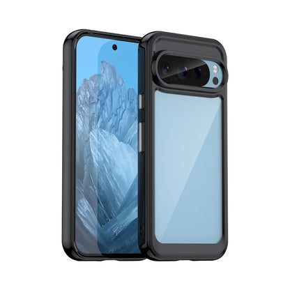 Fashion Transparent Acrylic Case For Google Pixel 9 8 7 Pro 8 7 A Colorful Hard Clear Shockproof Thin Cover For Pixel 9 Pro XL